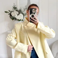 BLAZER ASYMETRIQUE JAUNE