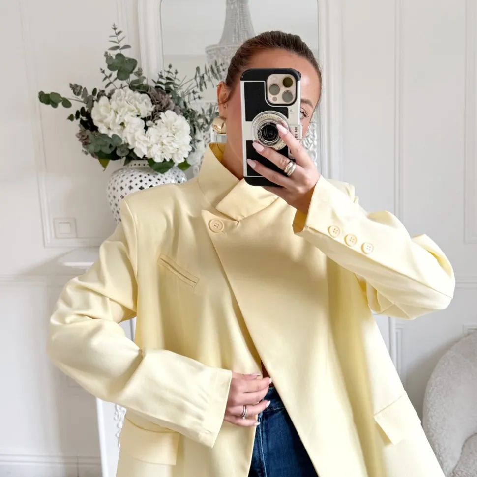 BLAZER ASYMETRIQUE JAUNE