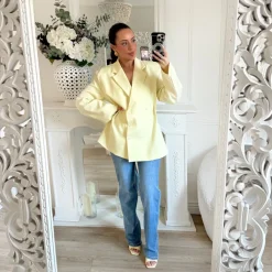 BLAZER JAUNE PASTEL REGLABLE ** PREMIUM