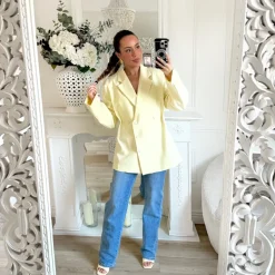 BLAZER JAUNE PASTEL REGLABLE ** PREMIUM