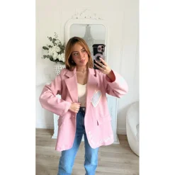 BLAZER PINK MOTIFS ELINE