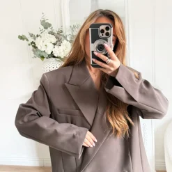 BLAZER TAUPE OVERSIZE LINA