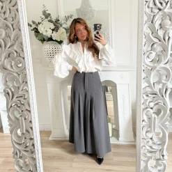 BLOUSE BLANCHE VOLANTS