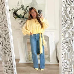 BLOUSE IRISÉE JAUNE SOLEIL
