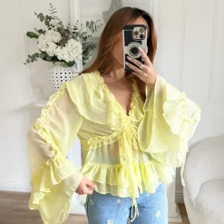 BLOUSE JAUNE EMILIE