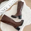 BOTTES CHOCO TALONS CARRÉS MAYLINE