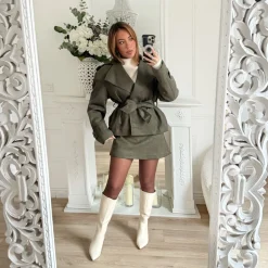 BOTTES SIMILI BEIGE PETITS TALONS