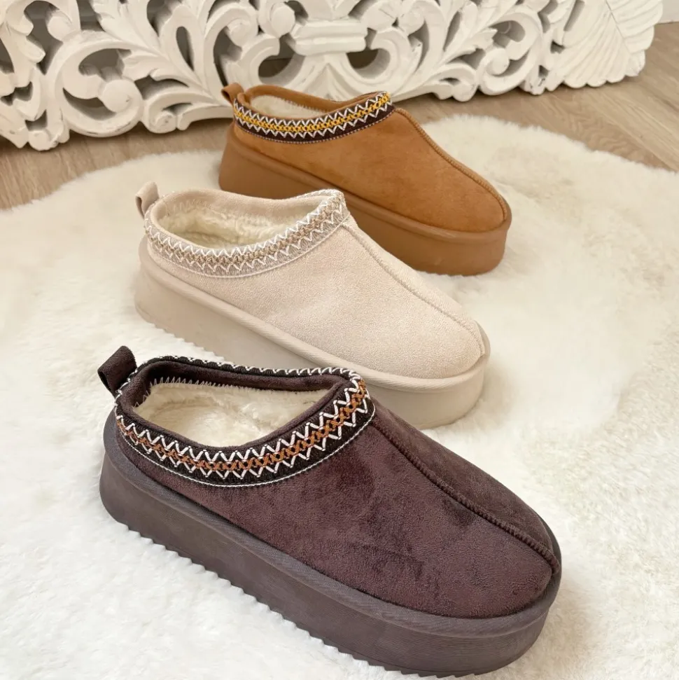 CHAUSSONS AVEC PLATEFORME