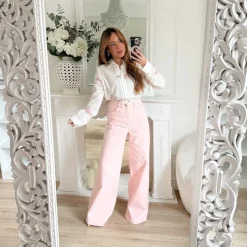 CHEMISE BLANCHE FLEURIE PÉNÉLOPE