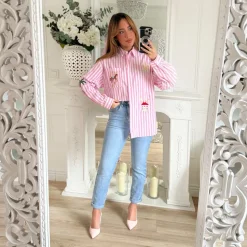 CHEMISE PINK RAYURES DOLCE VITA