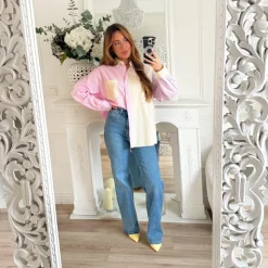 CHEMISE RATCHWORK PINK JAUNE ET LILAS