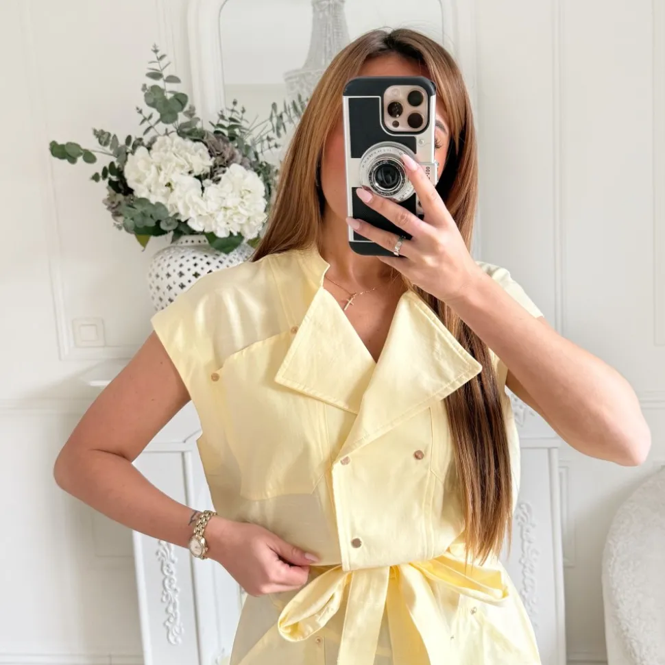 COMBINAISON AVIATEUR JAUNE