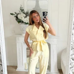 COMBINAISON AVIATEUR JAUNE