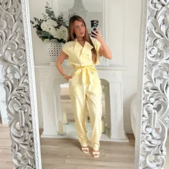 COMBINAISON AVIATEUR JAUNE