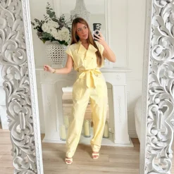 COMBINAISON AVIATEUR JAUNE