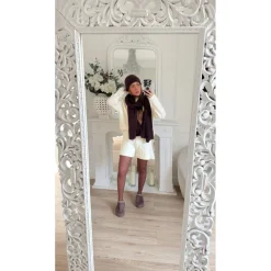 ENSEMBLE MAILLE BEIGE AVEC SHORT FLAVIE