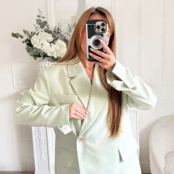 ENSEMBLE BLAZER ET BERMUDA VERT