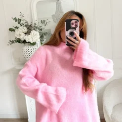 ENSEMBLE PULL ET JUPE PINK NINE