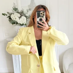 ENSEMBLE SMOKING JAUNE