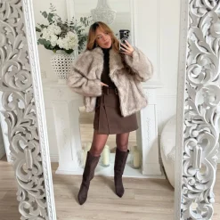 FOURRURE TAUPE LUCIE