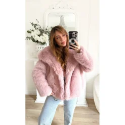 FOURRURE VIEUX ROSE IRÉNE