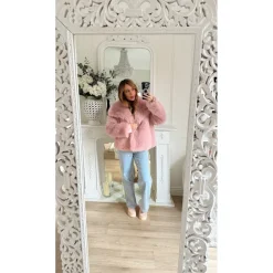 FOURRURE VIEUX ROSE IRÉNE