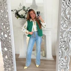 GILET SANS MANCHE MOUMOUTE VERT