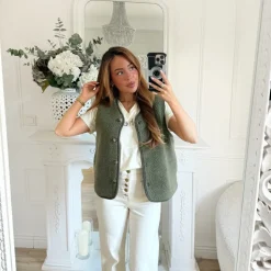 GILET SANS MANCHE MOUMOUTE KAKI