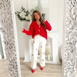 JEAN BLANC COEURS COUPE DROITE