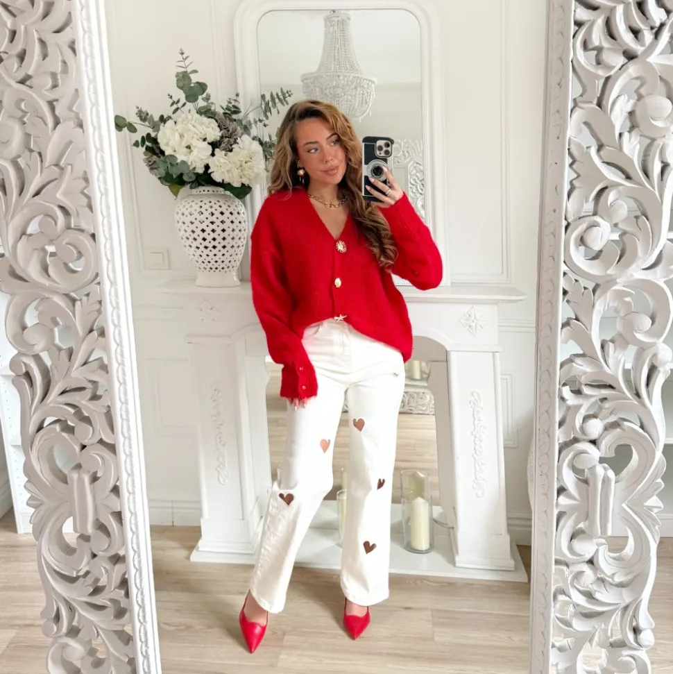 JEAN BLANC COEURS COUPE DROITE