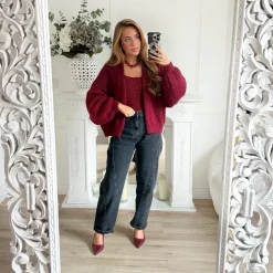 JEAN COUPE BALLON BLACK