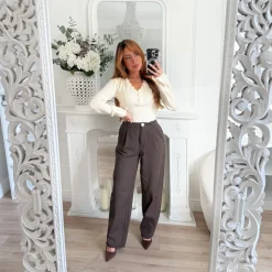 JEAN COUPE CAROTTE CHOCO LAURENCE