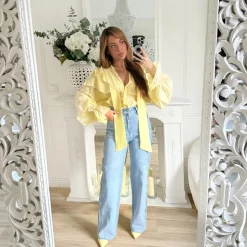 JEAN COUPE DROITE ZIGZAG