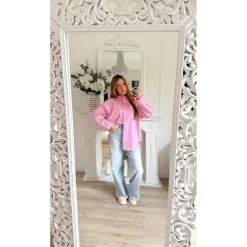 JEAN DÉTAILS FLEURS COUPE BARREL JESS