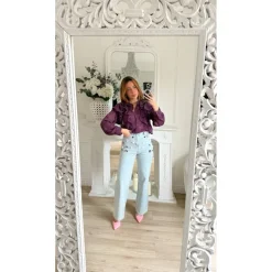 JEAN FLEURS EN RELIEF JUDITH COUPE DROITE