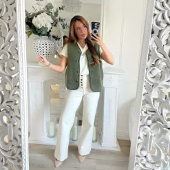 JEAN PAT DEPH BEIGE BOUTONS