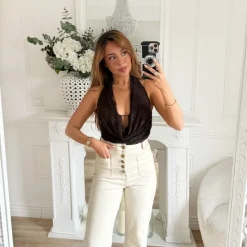 JEAN PAT DEPH BEIGE BOUTONS