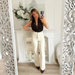 JEAN PAT DEPH BEIGE BOUTONS