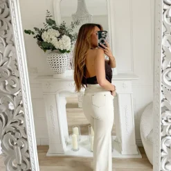 JEAN PAT DEPH BEIGE BOUTONS