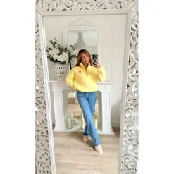 JEAN STRETCH BRUT WIDE LEG JULIENNE