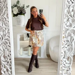 JUPE EN JEAN ESPRIT BANDANA