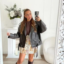 JUPE EN JEAN ESPRIT BANDANA