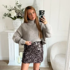 JUPE GROS SEQUINS MAEVA