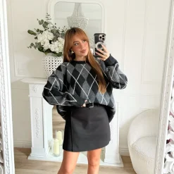 JUPE SHORT BLACK AVEC CEINTURE ELIANA