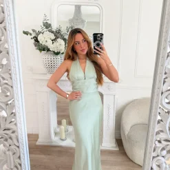 LONGUE ROBE DOS NU AQUA