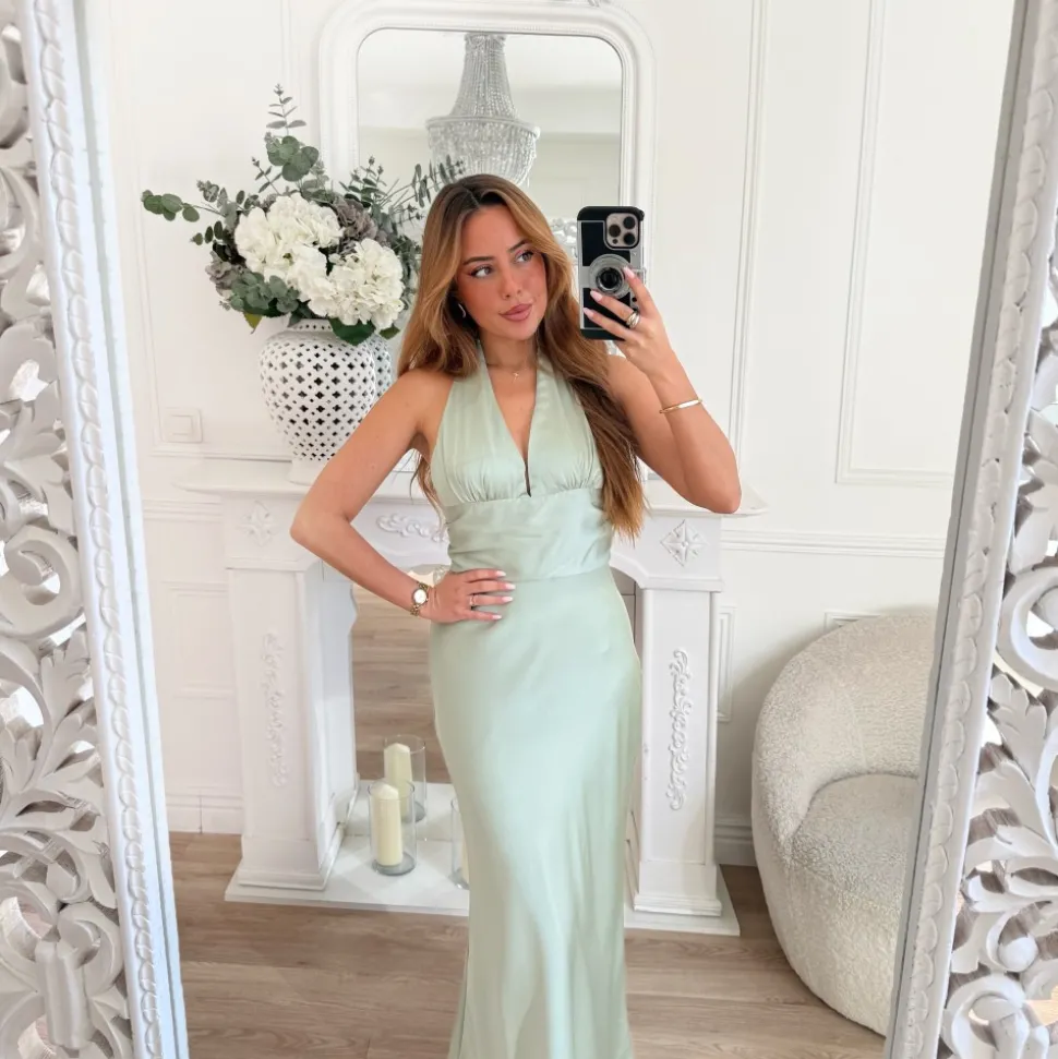 LONGUE ROBE DOS NU AQUA