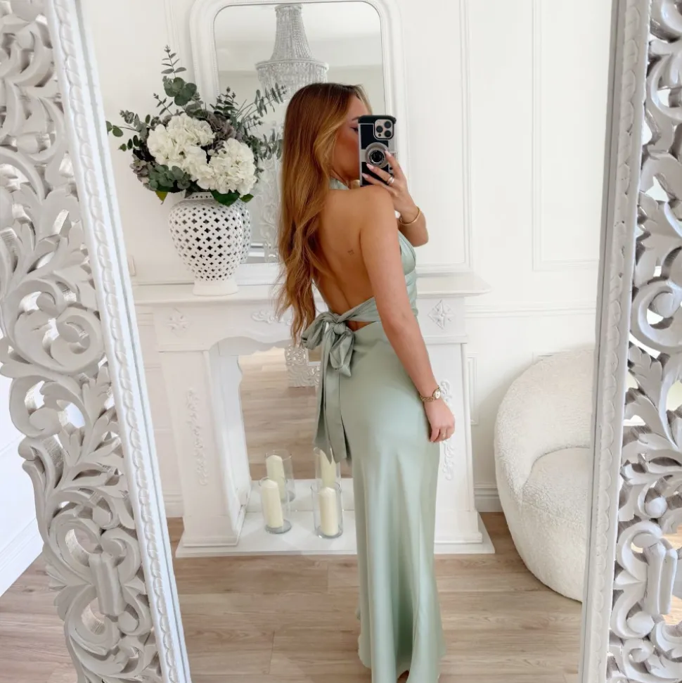 LONGUE ROBE DOS NU AQUA