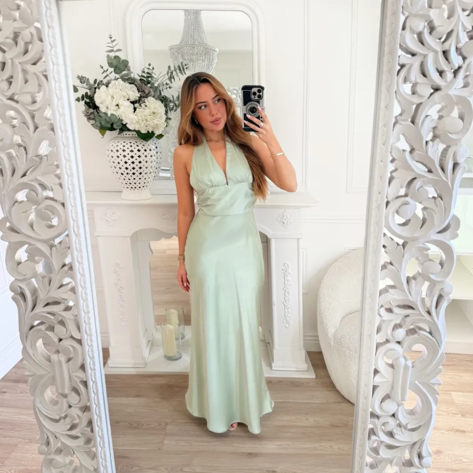 LONGUE ROBE DOS NU AQUA