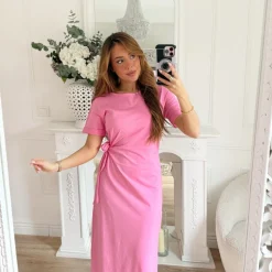 LONGUE ROBE PINK À NOUER