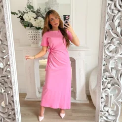 LONGUE ROBE PINK À NOUER